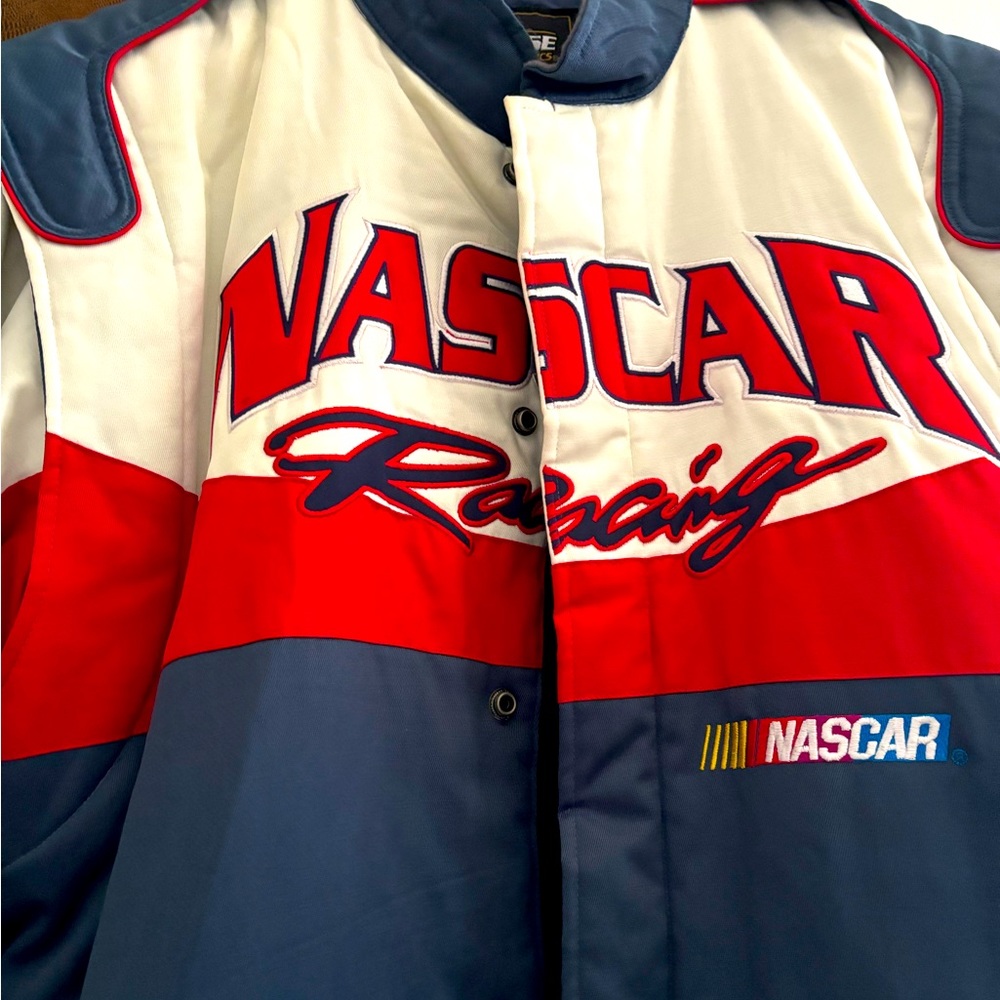 Chase Authentic NASCAR Men’s Racing Auto Jacket Size Large